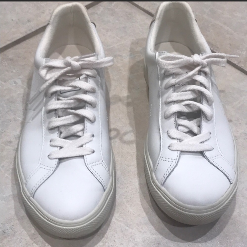 Veja White Leather Sneakers